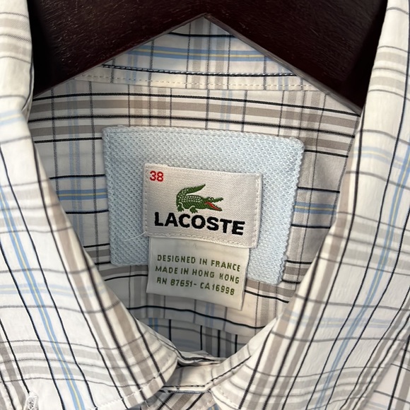Lacoste Plaid Button Up - Picture 2 of 9
